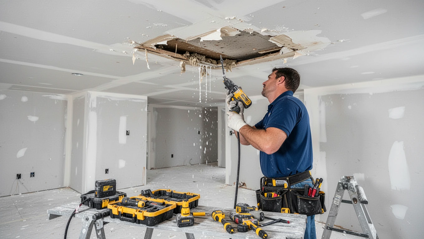Ceiling Water Damage Repair