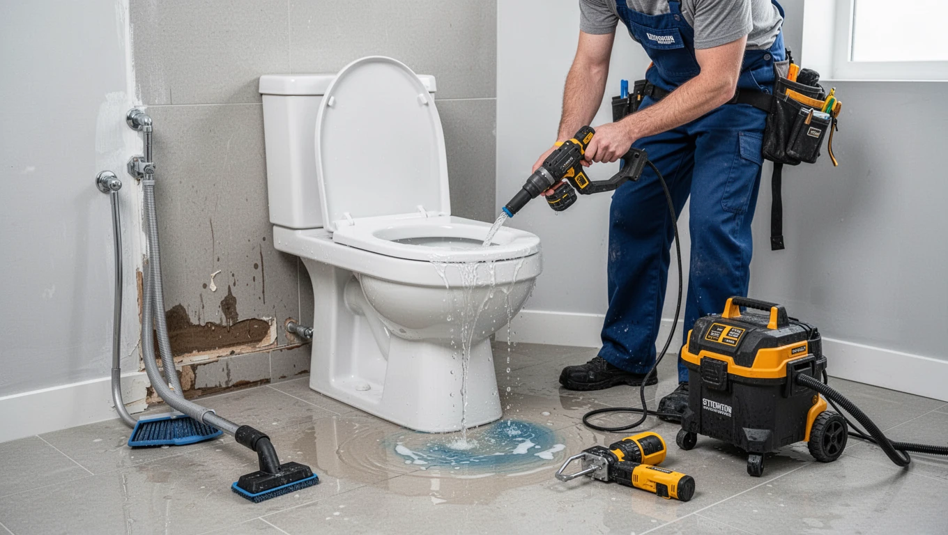 Toilet Overflow Cleanup
