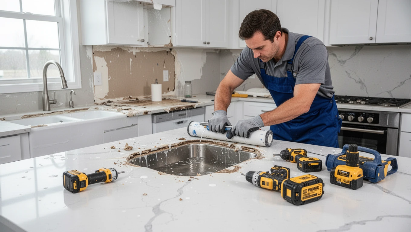 Kitchen Water Damage Repair